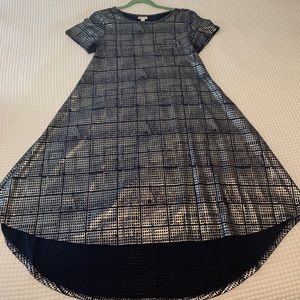 Medium Carly - Navy Blue and Silver